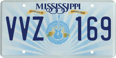 MS license plate VVZ169