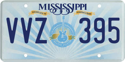 MS license plate VVZ395