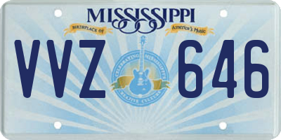 MS license plate VVZ646