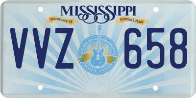 MS license plate VVZ658