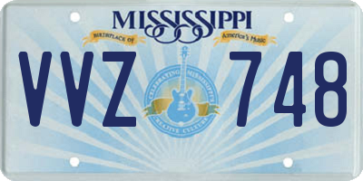 MS license plate VVZ748