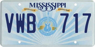 MS license plate VWB717