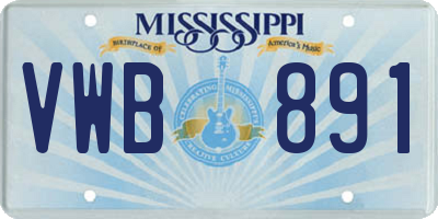 MS license plate VWB891