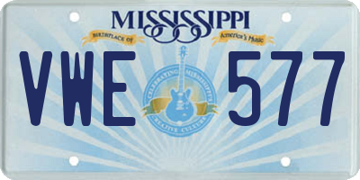 MS license plate VWE577