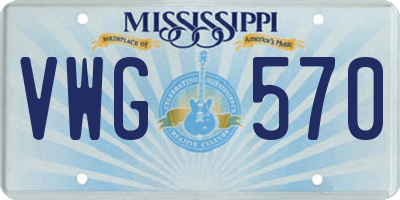 MS license plate VWG570