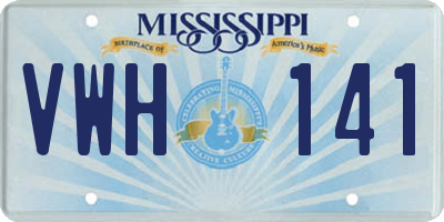 MS license plate VWH141