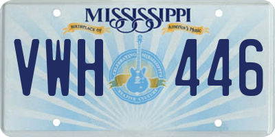 MS license plate VWH446