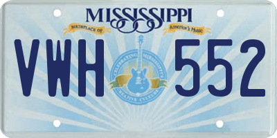 MS license plate VWH552