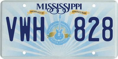 MS license plate VWH828