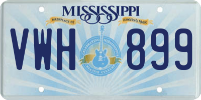 MS license plate VWH899