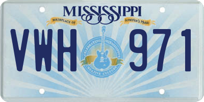 MS license plate VWH971