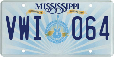 MS license plate VWI064