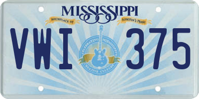 MS license plate VWI375