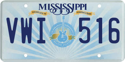 MS license plate VWI516