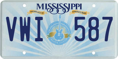 MS license plate VWI587