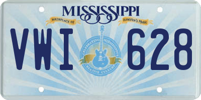 MS license plate VWI628