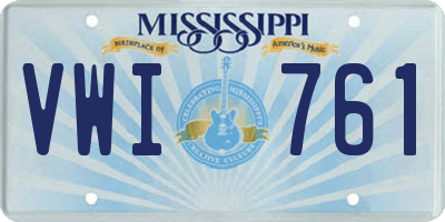 MS license plate VWI761