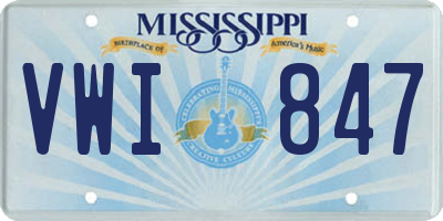 MS license plate VWI847