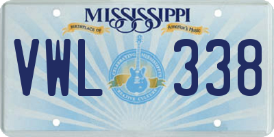 MS license plate VWL338