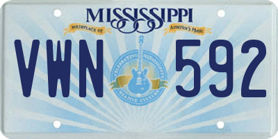 MS license plate VWN592