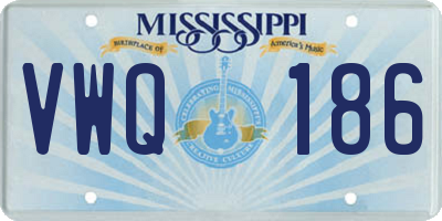 MS license plate VWQ186