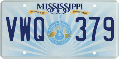 MS license plate VWQ379