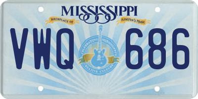 MS license plate VWQ686