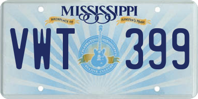 MS license plate VWT399