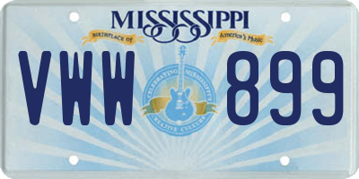 MS license plate VWW899