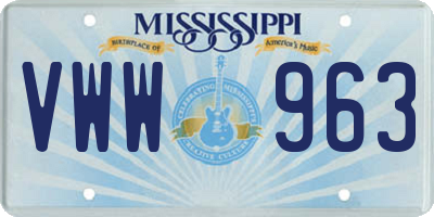 MS license plate VWW963