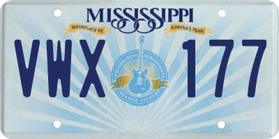 MS license plate VWX177