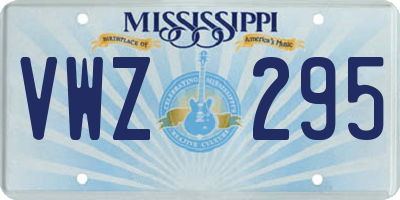 MS license plate VWZ295