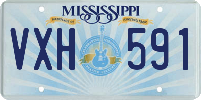 MS license plate VXH591