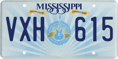 MS license plate VXH615