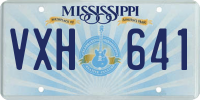 MS license plate VXH641