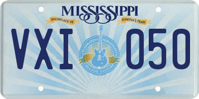 MS license plate VXI050