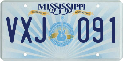 MS license plate VXJ091