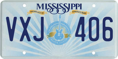 MS license plate VXJ406