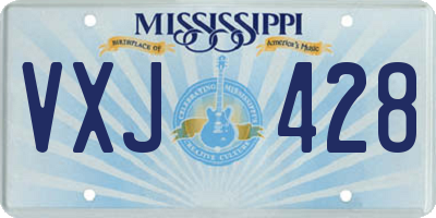 MS license plate VXJ428