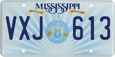 MS license plate VXJ613