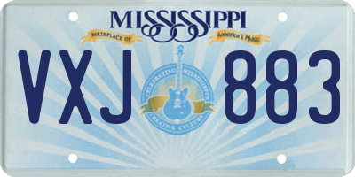 MS license plate VXJ883