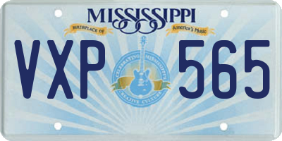 MS license plate VXP565