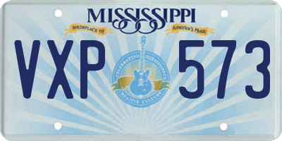 MS license plate VXP573