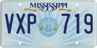MS license plate VXP719
