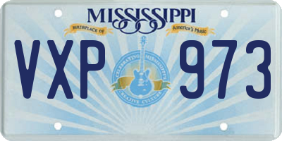 MS license plate VXP973
