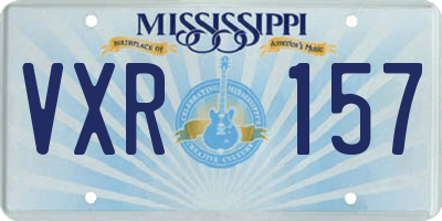 MS license plate VXR157