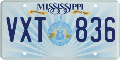 MS license plate VXT836