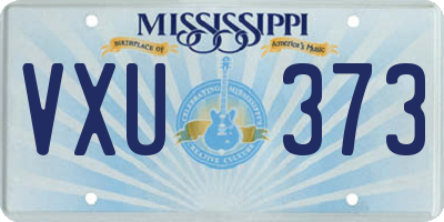 MS license plate VXU373