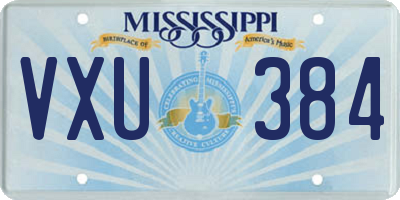 MS license plate VXU384