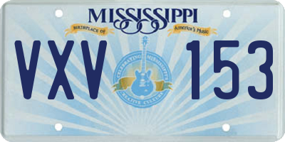 MS license plate VXV153